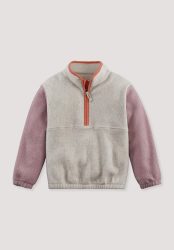 hessnatur Kinder Fleece Sweatshirt aus Bio-Baumwolle - lila Grösse146/152