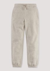 hessnatur Kinder Fleece Hose aus Bio-Baumwolle - beige Grösse110/116