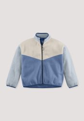 hessnatur Kinder Softfleece Jacke aus Bio-Baumwolle - blau Grösse158/164