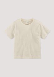 hessnatur Kinder T-Shirt PURE NATURE aus Bio-Baumwolle - naturfarben Grösse122/128