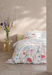 hessnatur Renforcé Bettwäsche Set MEDY aus Bio-Baumwolle - grün Grösse155x220 / 80x80 cm