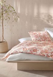 hessnatur Renforcé Bettwäsche Set GOA aus Bio-Baumwolle - naturfarben Grösse155x220 / 40x80 cm