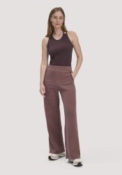 hessnatur Loungewear Fleece Hose Relaxed ACTIVE LIGHT aus Bio-Baumwolle - braun GrösseXS