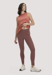 hessnatur Loungewear Leggings Medium Cut ACTIVE LIGHT aus Bio-Baumwolle - braun GrösseS