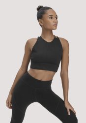 hessnatur Loungewear Bustier ACTIVE COMFORT aus Bio-Baumwolle - schwarz Grösse36
