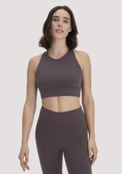 hessnatur Loungewear Bustier ACTIVE COMFORT aus Bio-Baumwolle - braun Grösse34