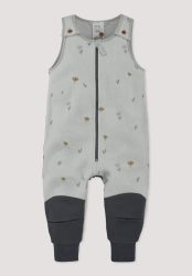 hessnatur Baby Fleece Sommer Overall mit Softshell aus Bio-Baumwolle - grau Grösse74/80