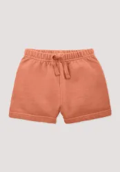 hessnatur Baby Sweatshorts BETTER RECYCLING aus Bio-Baumwolle - orange Grösse74/80
