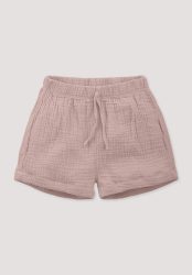 hessnatur Baby Musselin Shorts aus Bio-Baumwolle - rosa Grösse74/80