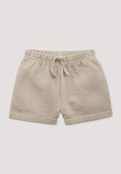 hessnatur Baby Sweatshorts BETTER RECYCLING aus Bio-Baumwolle - beige Grösse98/104
