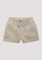 hessnatur Baby Sweatshorts BETTER RECYCLING aus Bio-Baumwolle - beige Grösse74/80