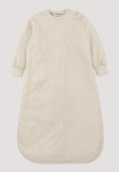hessnatur Baby Light Slub Jersey Schlafsack aus Bio-Baumwolle - naturfarben Grösse90cm