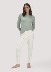 hessnatur Damen Schlafhose PURE FLOW aus TENCEL™ Modal - orange Grösse34