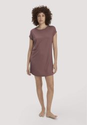 hessnatur Damen Nachthemd Regular PURE FLOW aus TENCEL™ Modal - braun Grösse36