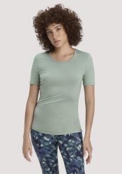 hessnatur Damen T-Shirt PURE FLOW aus TENCEL™ Modal - grün Grösse34