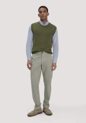 hessnatur Herren Chino LENN Regular aus Bio-Baumwolle - grün Grösse32/32