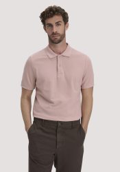 hessnatur Herren Piqué Polo Regular aus Bio-Baumwolle - rosa Grösse50
