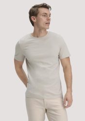 hessnatur Herren T-Shirt Regular aus Regenerative Organic Cotton (ROC) - beige Grösse50