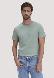 hessnatur Herren T-Shirt Regular aus Regenerative Organic Cotton (ROC) - grün Grösse56
