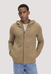 hessnatur Herren Heavy Fleece Jacke Regular aus Bio-Baumwolle - braun Grösse56