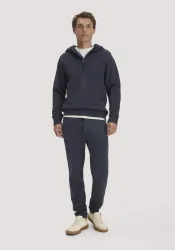 hessnatur Herren Sweathose TRIAS Relaxed BETTERRECYCLING aus Bio-Baumwolle - blau GrösseS