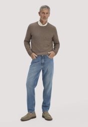 hessnatur Herren Jeans MADS Relaxed Tapered aus Bio-Denim - blau Grösse34/30