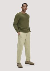 hessnatur Herren Chino RONNEL Relaxed aus Bio-Baumwolle - grün Grösse32/32