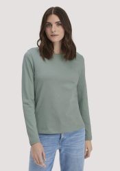 hessnatur Damen Heavy Shirt Relaxed aus Bio-Baumwolle - grün Grösse42