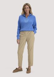 hessnatur Damen Chino Straight Leg Regular aus Bio-Baumwolle - beige Grösse46