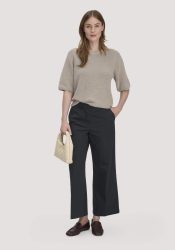 hessnatur Damen Hose Culotte Regular aus Bio-Baumwolle - schwarz Grösse38