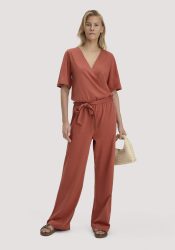 hessnatur Damen Jersey Overall Relaxed aus Bio-Baumwolle - braun Grösse34