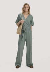 hessnatur Damen Jersey Overall Relaxed aus Bio-Baumwolle - grün Grösse44