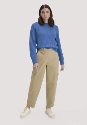 hessnatur Damen Hose Soft Utility Cargo Relaxed aus Bio-Baumwolle - beige Grösse44
