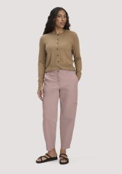 hessnatur Damen Hose Soft Utility Cargo Relaxed aus Bio-Baumwolle - rosa Grösse34