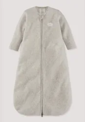 hessnatur Baby Fleece Schlafsack aus Bio-Baumwolle - beige - Größe 90cm