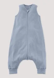 hessnatur Baby Piquee Schlafsack aus Bio-Baumwolle - blau - Größe 80cm