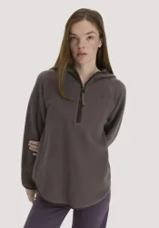 hessnatur Loungewear Fleece Hoodie Relaxed ACTIVE LIGHT aus Bio-Baumwolle - lila - Größe M