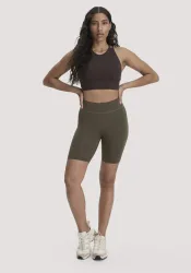 hessnatur Loungewear Shorts Fitted ACTIVE LIGHT aus Bio-Baumwolle - grün - Größe XL/k