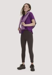hessnatur Loungewear Leggings High Waist ACTIVE COMFORT aus Bio-Baumwolle - braun - Größe XXL/l