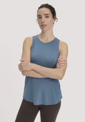 hessnatur Loungewear Top Regular ACTIVE COMFORT aus TENCEL? Lyocell - blau - Größe 38
