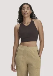 hessnatur Loungewear Bustier ACTIVE COMFORT aus Bio-Baumwolle - braun - Größe 48