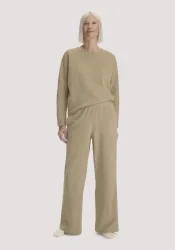 hessnatur Loungewear Hose Cordstretch Wide Leg ACTIVE LIGHT aus Bio-Baumwolle - beige - Größe XL