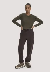 hessnatur Loungewear Sweathose Relaxed ACTIVE LIGHT aus Bio-Baumwolle mit recycelter Baumwolle - braun - Größe L