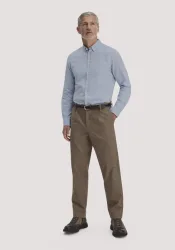 hessnatur Herren Chino RON Relaxed aus Bio-Baumwolle - braun - Größe 33/32