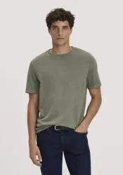 hessnatur Herren Heavy Jersey Shirt Relaxed aus Bio-Baumwolle - grün - Größe 46