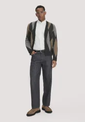 hessnatur Herren Jeans OLE Relaxed Wide Leg aus Bio-Baumwolle mit Recycling-Baumwolle - blau Grösse36/34