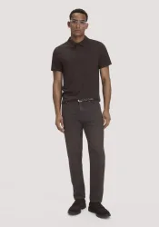 hessnatur Herren Jeans MADS Relaxed Tapered aus Bio-Denim mit Recycling-Baumwolle - braun - Größe 33/30