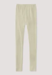 hessnatur Kinder  Leggings aus Bio-Merinowolle mit Seide - natur - Größe 134/140