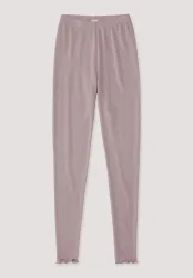 hessnatur Kinder  Leggings Pointelle aus Bio-Merinowolle - rosa - Größe 122/128