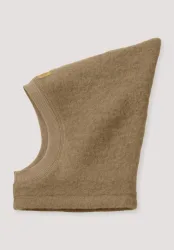 hessnatur Baby Wollfleece Mütze aus Bio-Merinowolle - braun - Größe 49/51